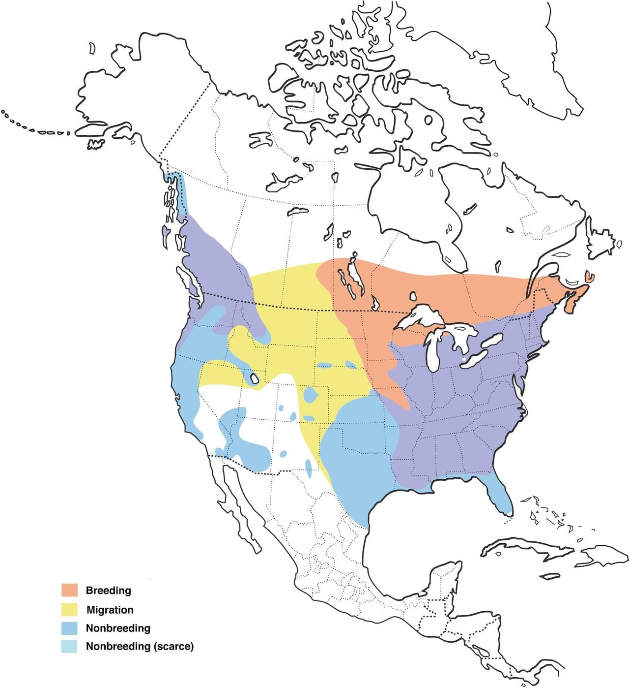 Hooded Mergansers Range Map New
