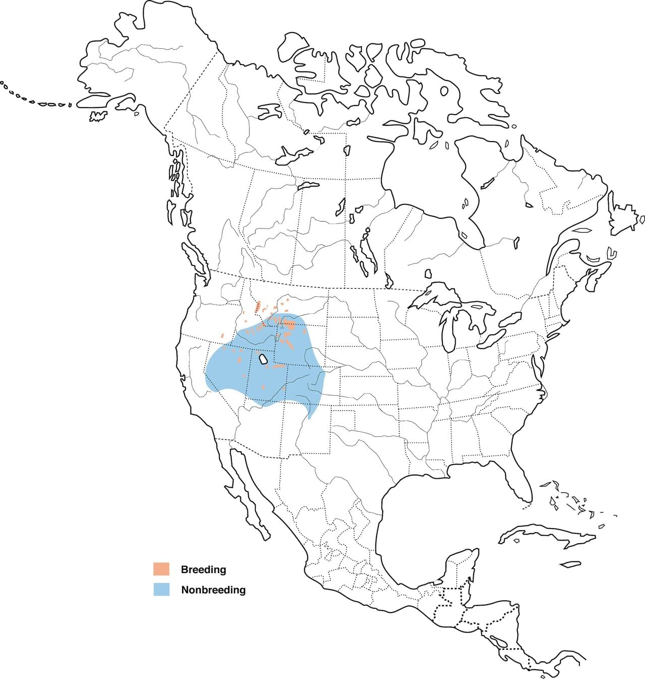 Black Rosy Finch Range Map: