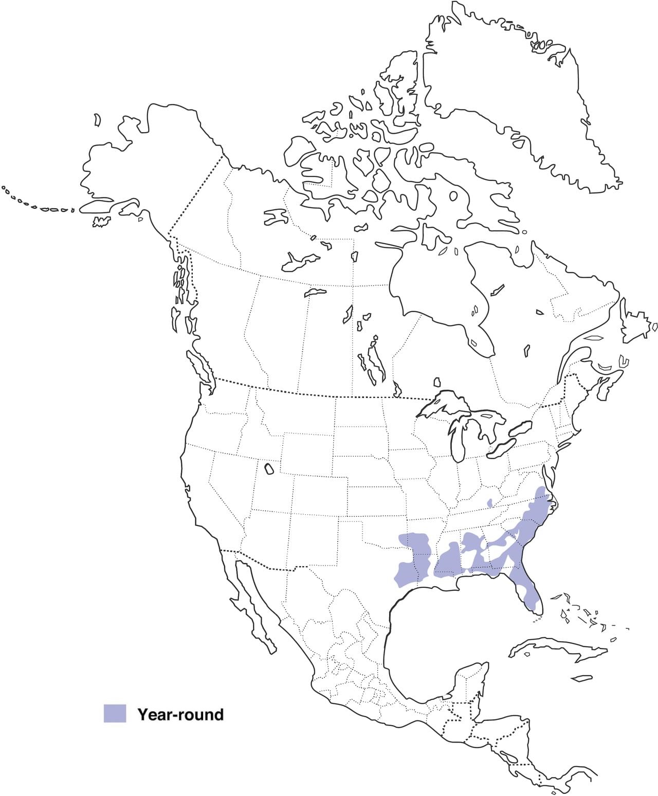 Red-Cockaded Woodpecker Range Map: Red-Cockaded Woodpecker Range Map: